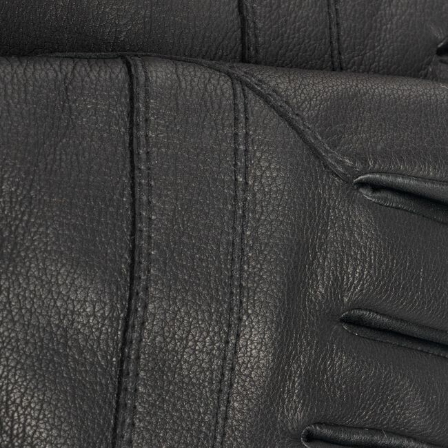 Schwarze UGG Handschuhe CASUAL LEATHER GLOVE WITH PULL - large