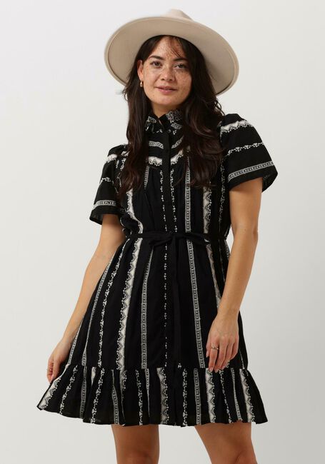 Schwarze SUNCOO Minikleid CHALVA - large