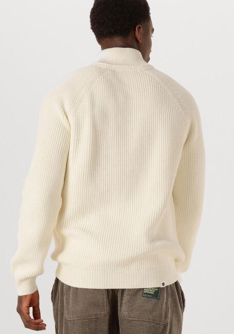 Creme ANERKJENDT Pullover AKSUNE PATENT HALF ZIP KNIT - large