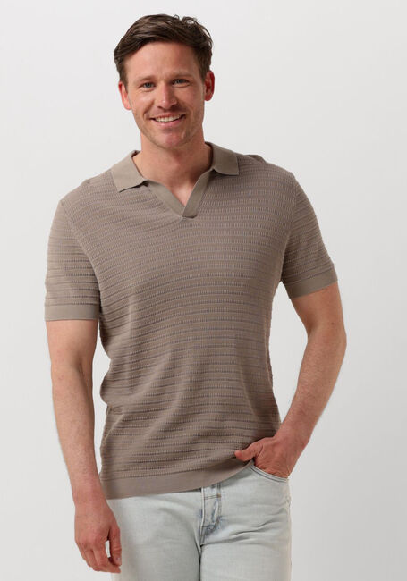 Braune DRYKORN Polo-Shirt BRAIAN - large