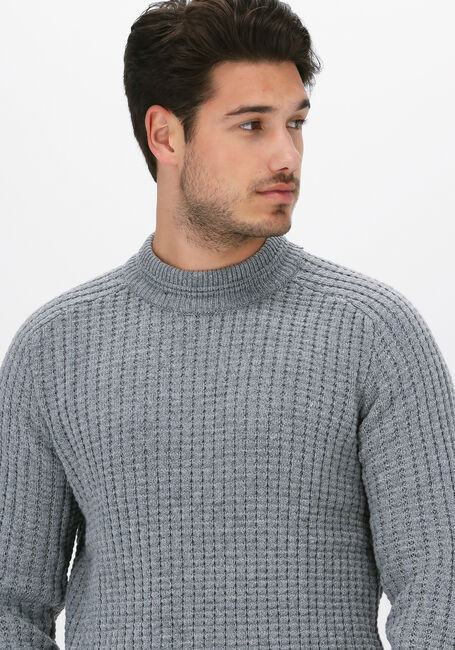 Graue SELECTED HOMME Pullover SLHATLAS LS KNIT CREW NECK W - large