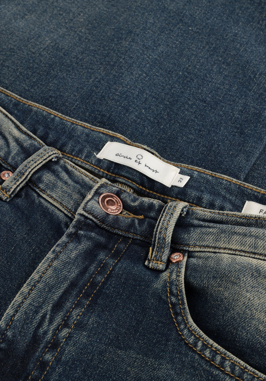 Blaue CIRCLE OF TRUST Wide jeans FABI DNM - large