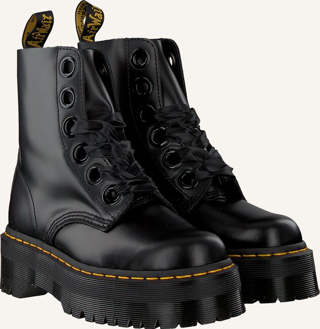 Schwarze DR MARTENS Schnürboots MOLLY Schwarze DR MARTENS Schnürboots MOLLY - large
