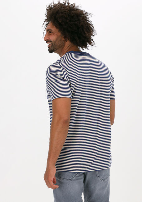 Blaue SELECTED HOMME T-shirt SLHRELAXBUTCH STRIPE SS O-NECK - large