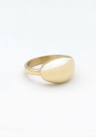 Goldfarbig NOTRE-V Ring RING ORGANIC - medium