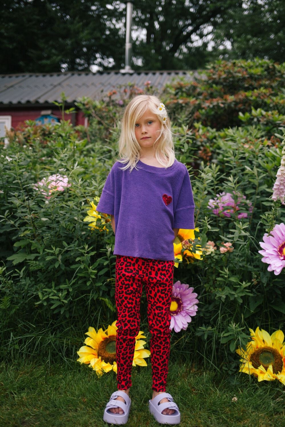 Lilane DAILY BRAT Top EVERY HEART TOWEL T-SHIRT - large