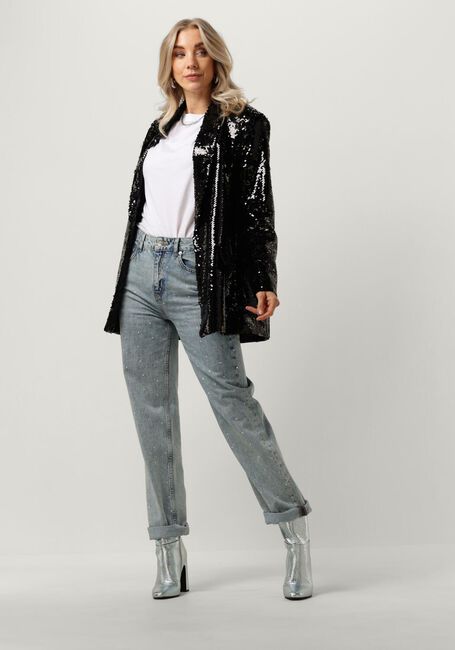 Schwarze ALIX THE LABEL Blazer LADIES WOVEN SEQUIN BLAZER - large