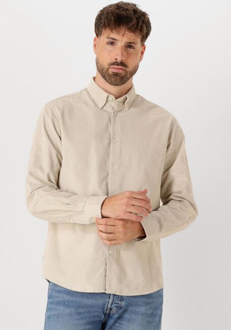 Ecru SELECTED MEN Casual-Oberhemd SLHREGDANNI CORD BD LS SHIRT - large