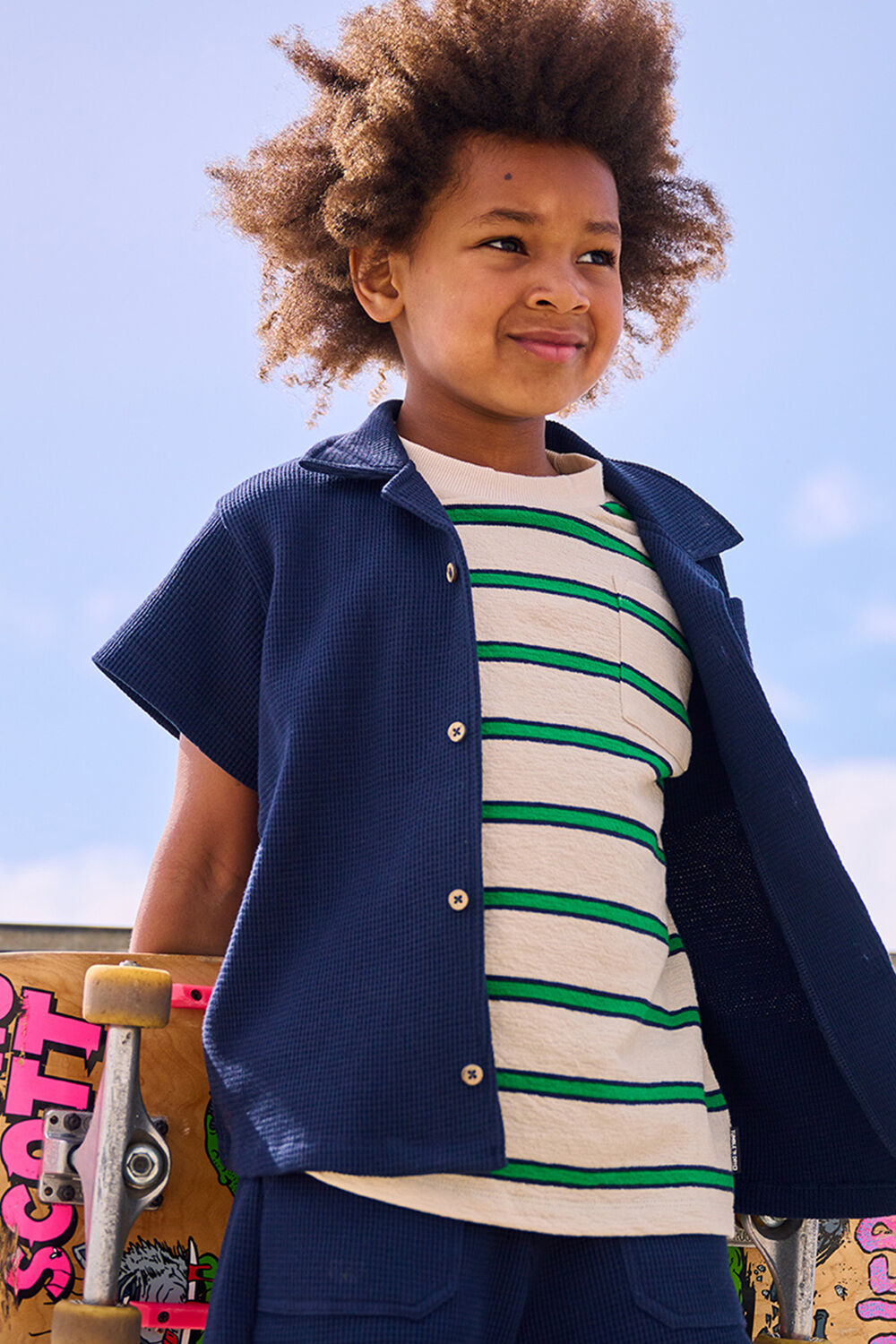 Dunkelblau TUMBLE 'N DRY Casual-Oberhemd CAGNARD - large