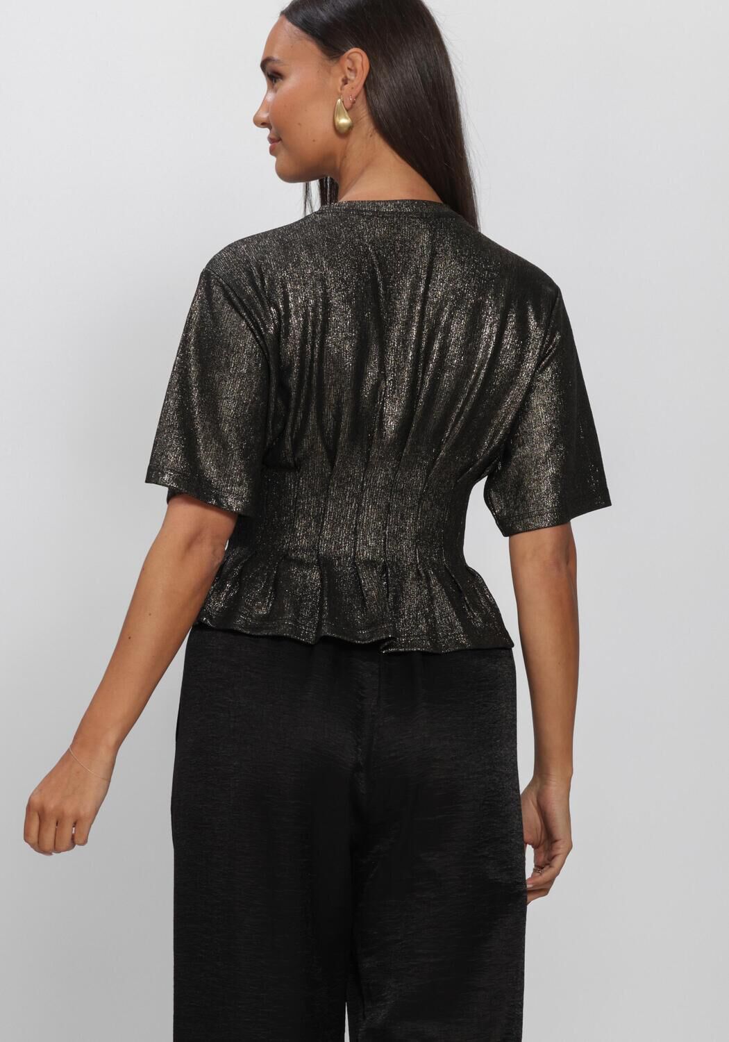 Bronzefarbene BY-BAR Top DIVA METALLIC TOP - large