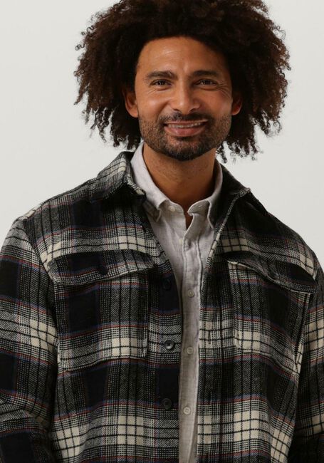 Dunkelblau SELECTED HOMME Overshirt LOOSEPABLO LS CHECK - large
