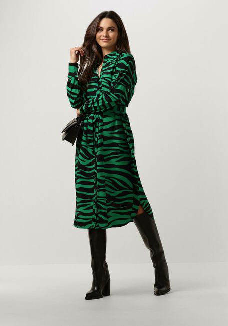Grüne OBJECT Midikleid OBJCIRA L/S SHIRT DRESS 129 - large