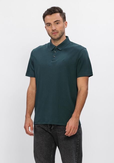 Dunkelgr&uuml;n CALVIN KLEIN Polo-Shirt SS SUPIMA CHEST EMB POLO - large