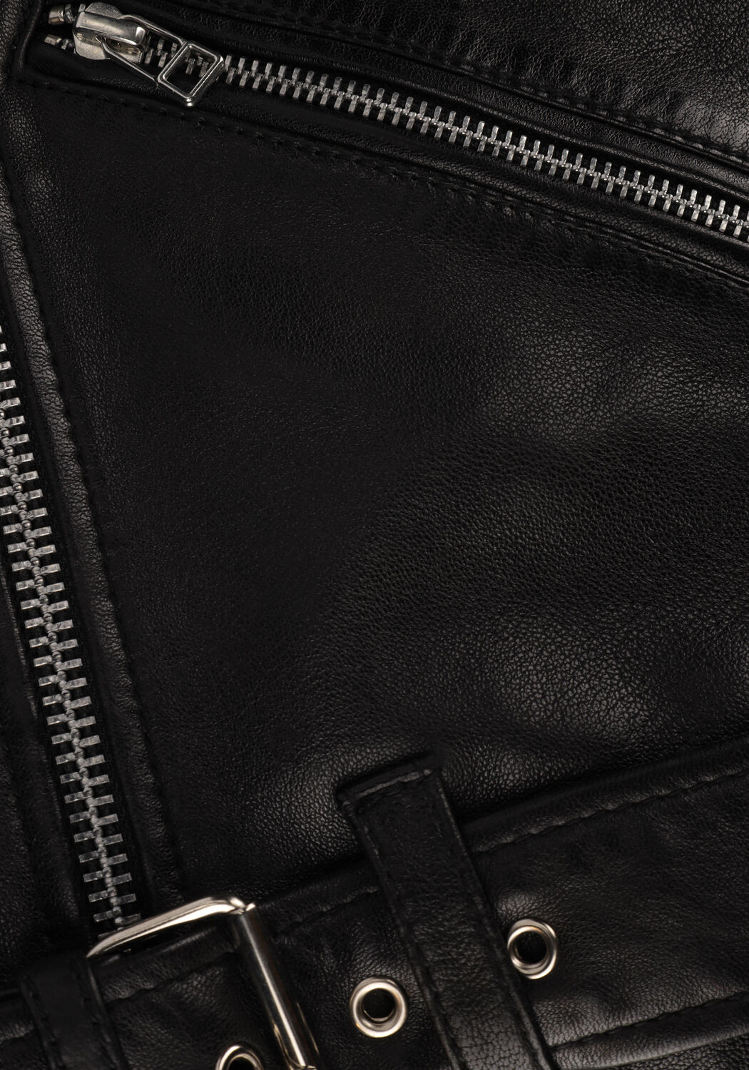 Schwarze CATWALK JUNKIE Lederjack JK BIKER BABE - large