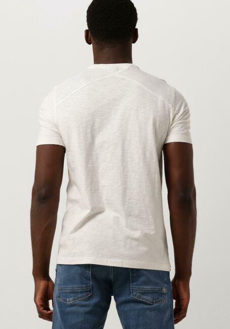 Weiße CAST IRON T-shirt SHORT SLEEVE R-NECK ORGANIC COTTON SLUB ESSENTIAL - large