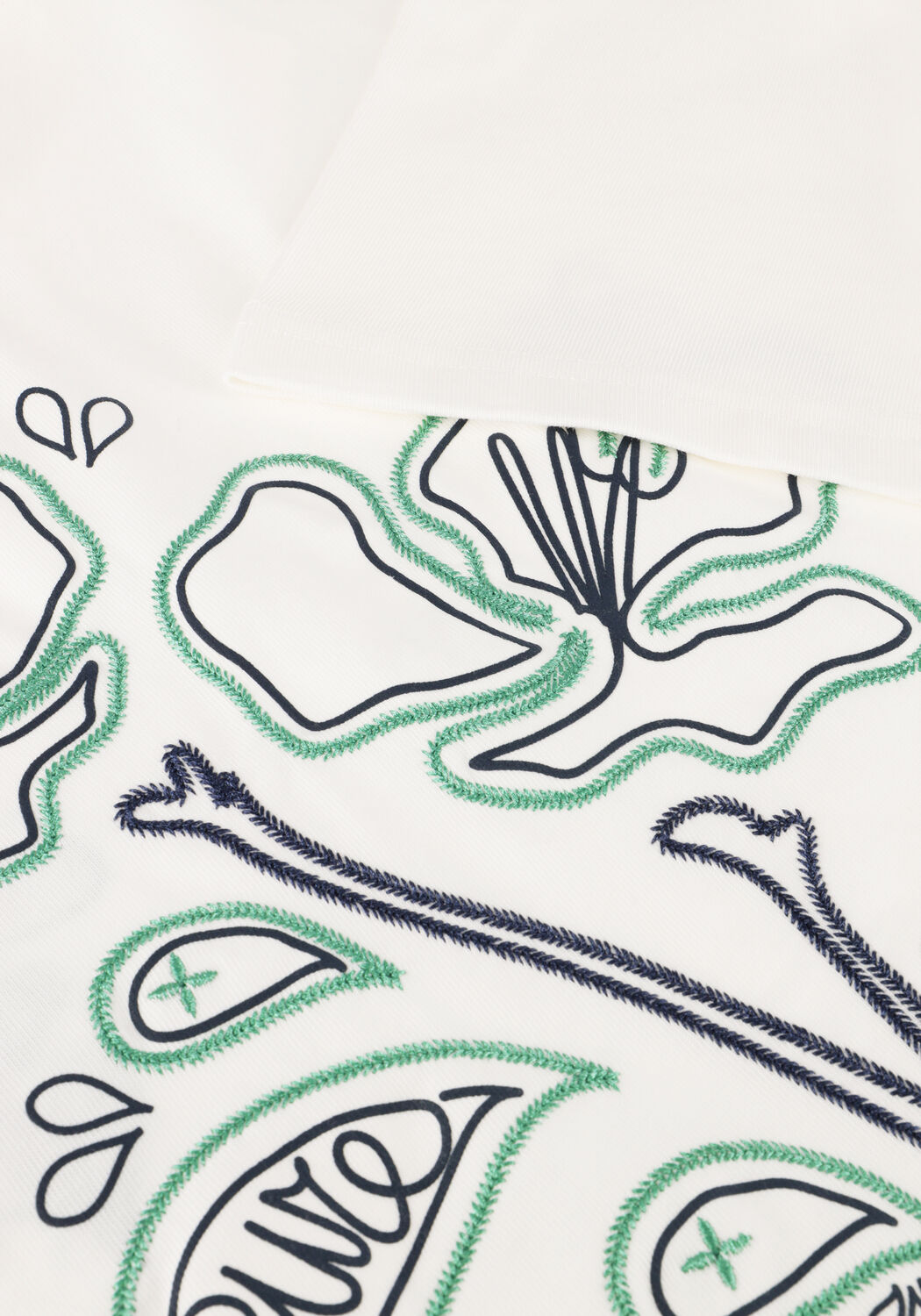 Wei&szlig;e PURE PATH T-shirt EMBROIDERED FLOWER T-SHIRT - large