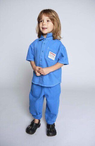 Blaue AMERICAN VINTAGE Jogginghose PUSWAY - large