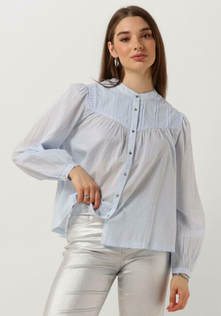 Hellblau SCOTCH & SODA Blusen SHIRT WITH PIN TUCK YOKE AND GATHERING - large