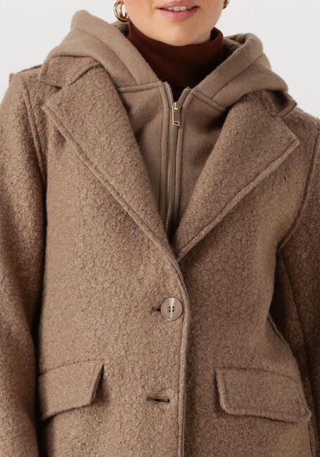 Taupe NUKUS Mäntel INNA JACKET BOUCLE - large