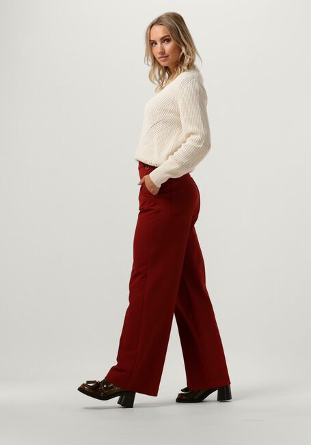 Rote VANILIA Weite Hose TAILORED TWILL MET RING - large