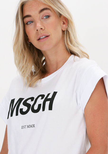 Weiße MSCH COPENHAGEN T-shirt ALVA MSCH STD TEE - large