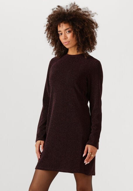 Bordeaux OBJECT Minikleid OBJFILIPA L/S RE SHORT DRESS - large