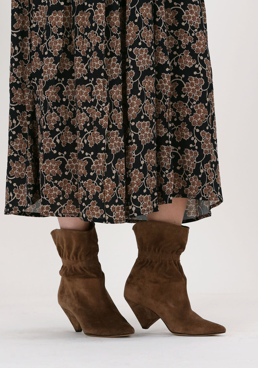 Cognacfarbene TORAL Stiefeletten LENA - large