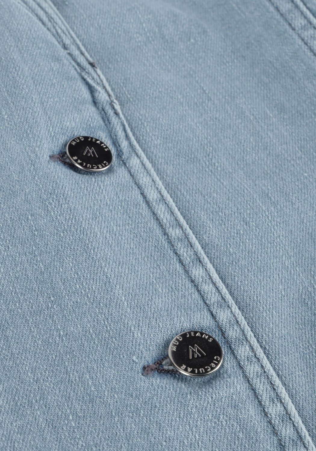 Blaue ANOTHER LABEL Gilet UNNI DENIM VEST - large