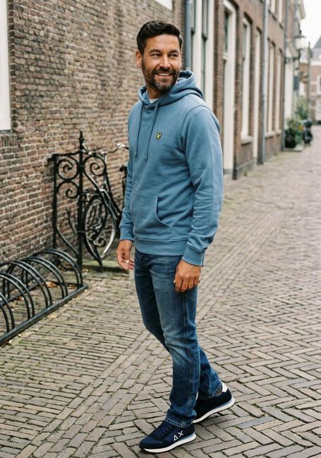 Hellblau LYLE & SCOTT Sweatshirt PULLOVER HOODIE - large