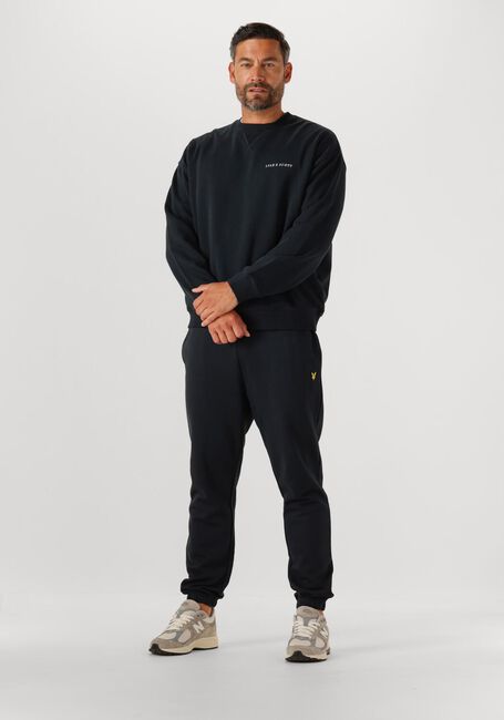 Dunkelblau LYLE & SCOTT Sweatshirt SCRIPT BRUSH BACK CREW NECK SWEATSHIRT - large