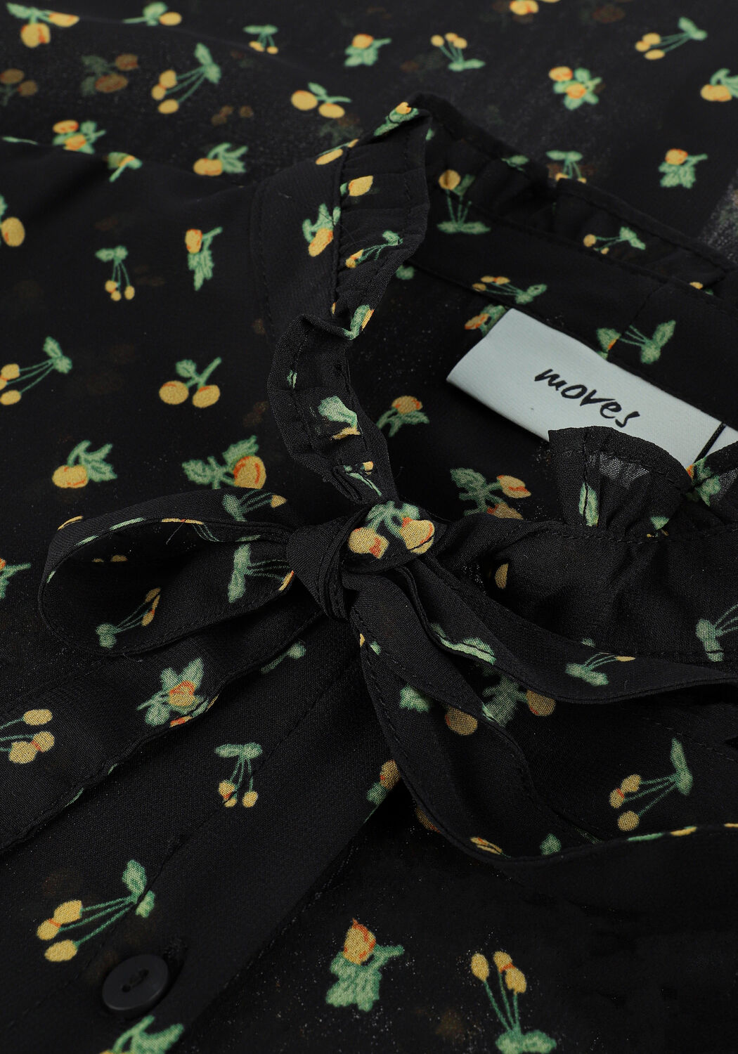 Schwarze MOVES Blusen VISINE 2426 - large