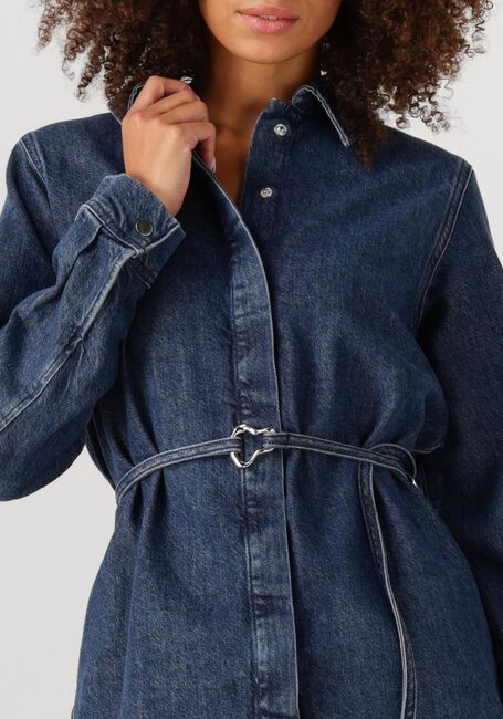 Dunkelblau SELECTED WOMEN Blusen SLFRELAXED SELMA-NOA LS DENIM SHIRT - large