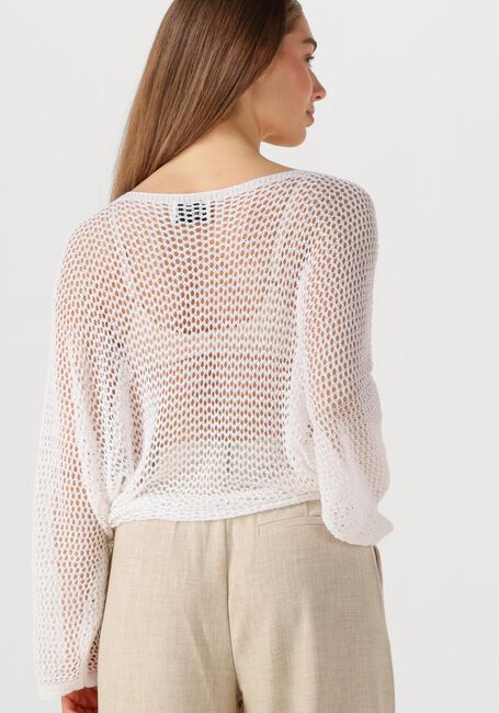 Weiße RESORT FINEST Pullover CROCHET SWEATER - large