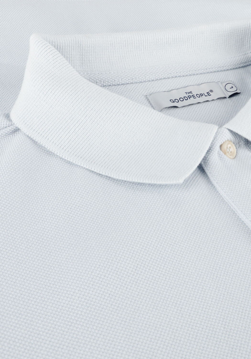 Hellgrau THE GOODPEOPLE Polo-Shirt PAUL - large