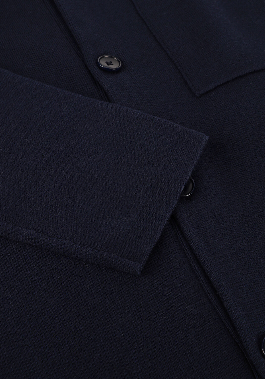 Dunkelblau SELECTED MEN Strickjacke SLHMIKE LIGHT LS KNIT RELAXED POLO CARDIGAN - large