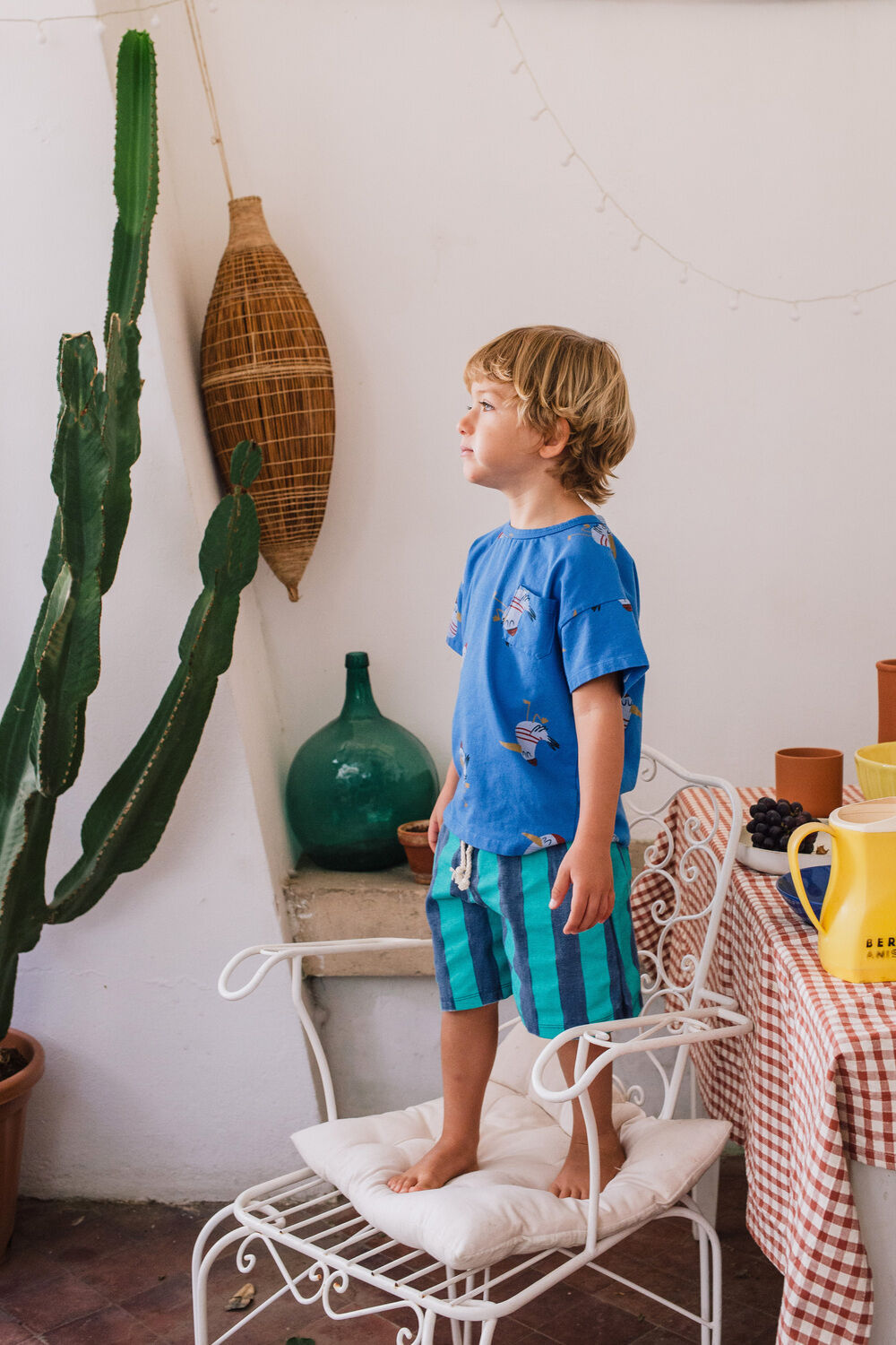 Blaue L&Ouml;TIEKIDS T-shirt S25-209-18 - large