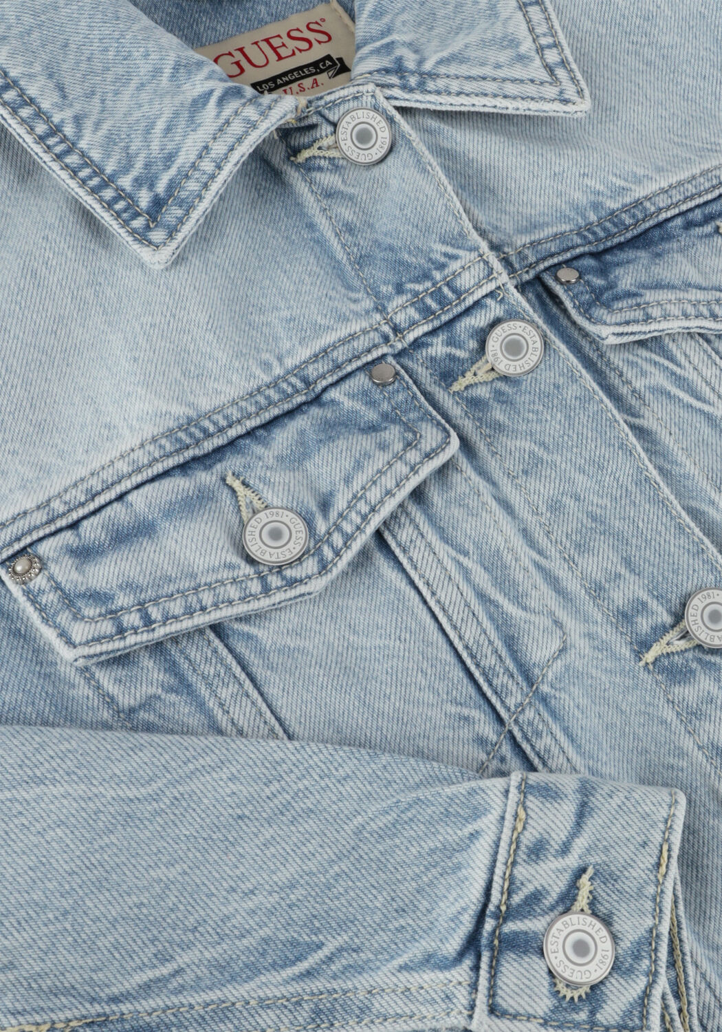 Blaue GUESS Jeansjacke DORIA JACKET - large