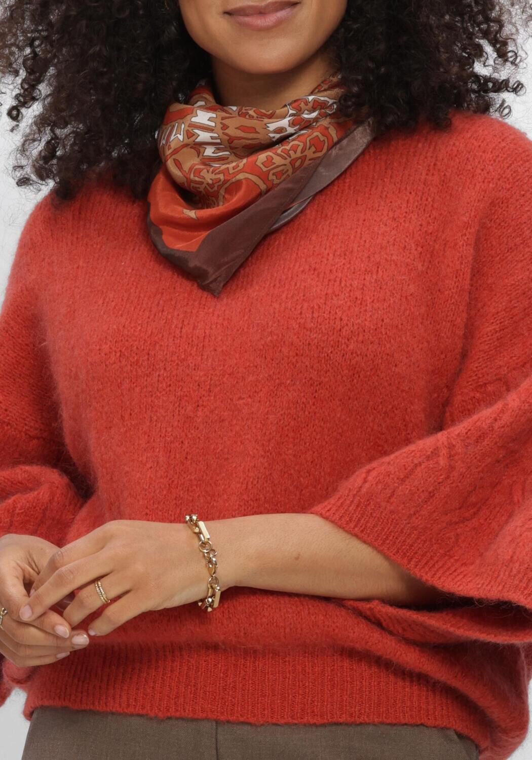 Rote SUMMUM Pullover BOXY SWEATER MOHAIR WOOL BLEND KNIT - large