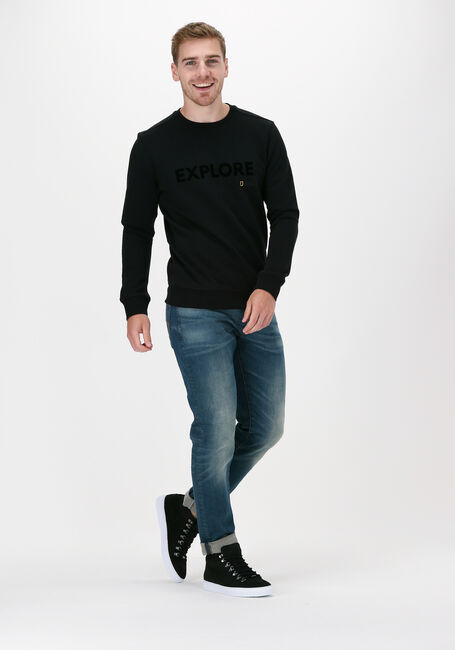 Schwarze NATIONAL GEOGRAPHIC Sweatshirt CREW NECK - large