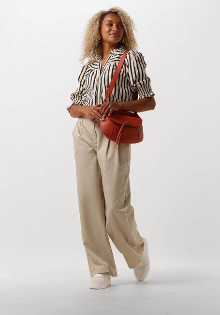 Creme NEO NOIR Blusen DIANA CONTRAST STRIPE BLOUSE - large