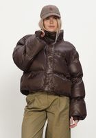 Braune NEO NOIR Wattierte Jack RHEA SHINY PUFFER JACKET