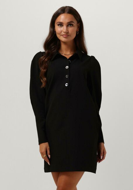 Schwarze RUBY TUESDAY Minikleid ROZZYN COLLAR DRESS WITH PLACKET AND SLEEVE DETAIL - large