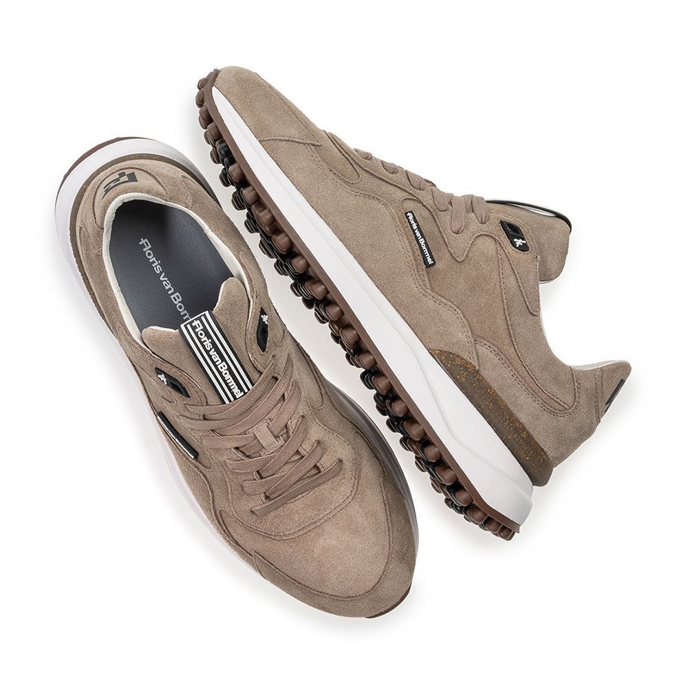 Taupe FLORIS VAN BOMMEL Sneaker Low Noppi 50.01 - medium