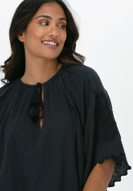 Graue SISSEL EDELBO Blusen SANDRA ORGANIC COTTON BLOUSE - large