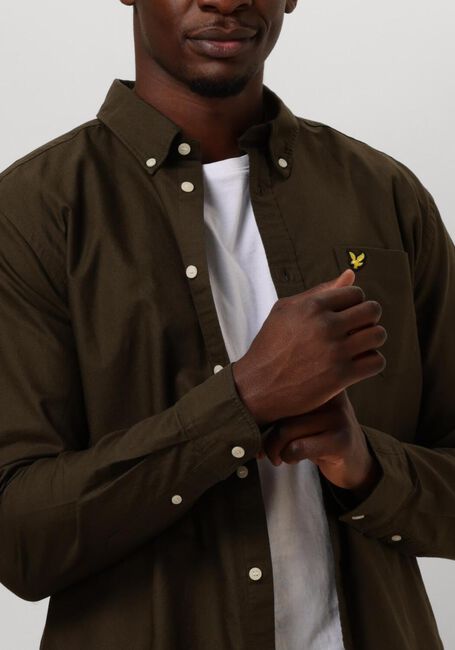 Grüne LYLE & SCOTT Casual-Oberhemd PLAIN OXFORD SHIRT - large