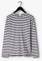 Weiße SELECTED HOMME  SLHBRIAC STRIPE LS O-NECK TEE