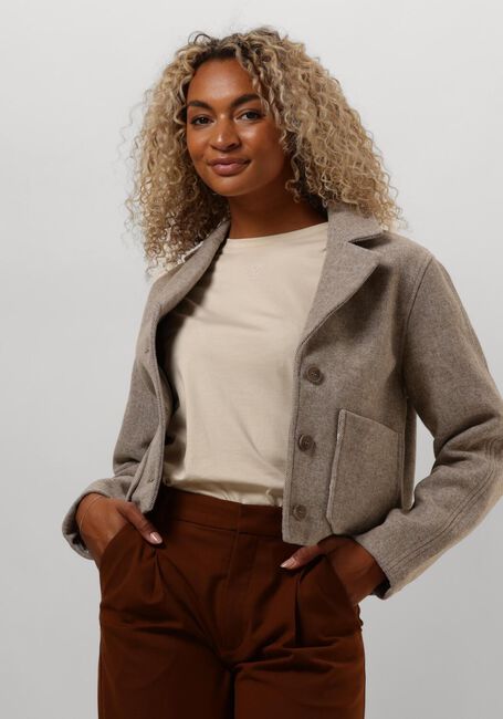 Beige MSCH COPENHAGEN Mäntel MSCHBOONE JOSIA SHORT JACKET - large