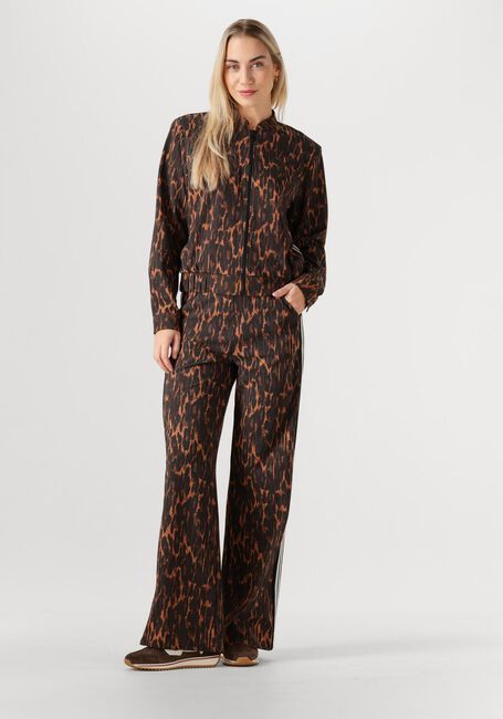 Braune STUDIO ANNELOES Weite Hose TRAINER ANIMAL TAPE TROUSERS - large