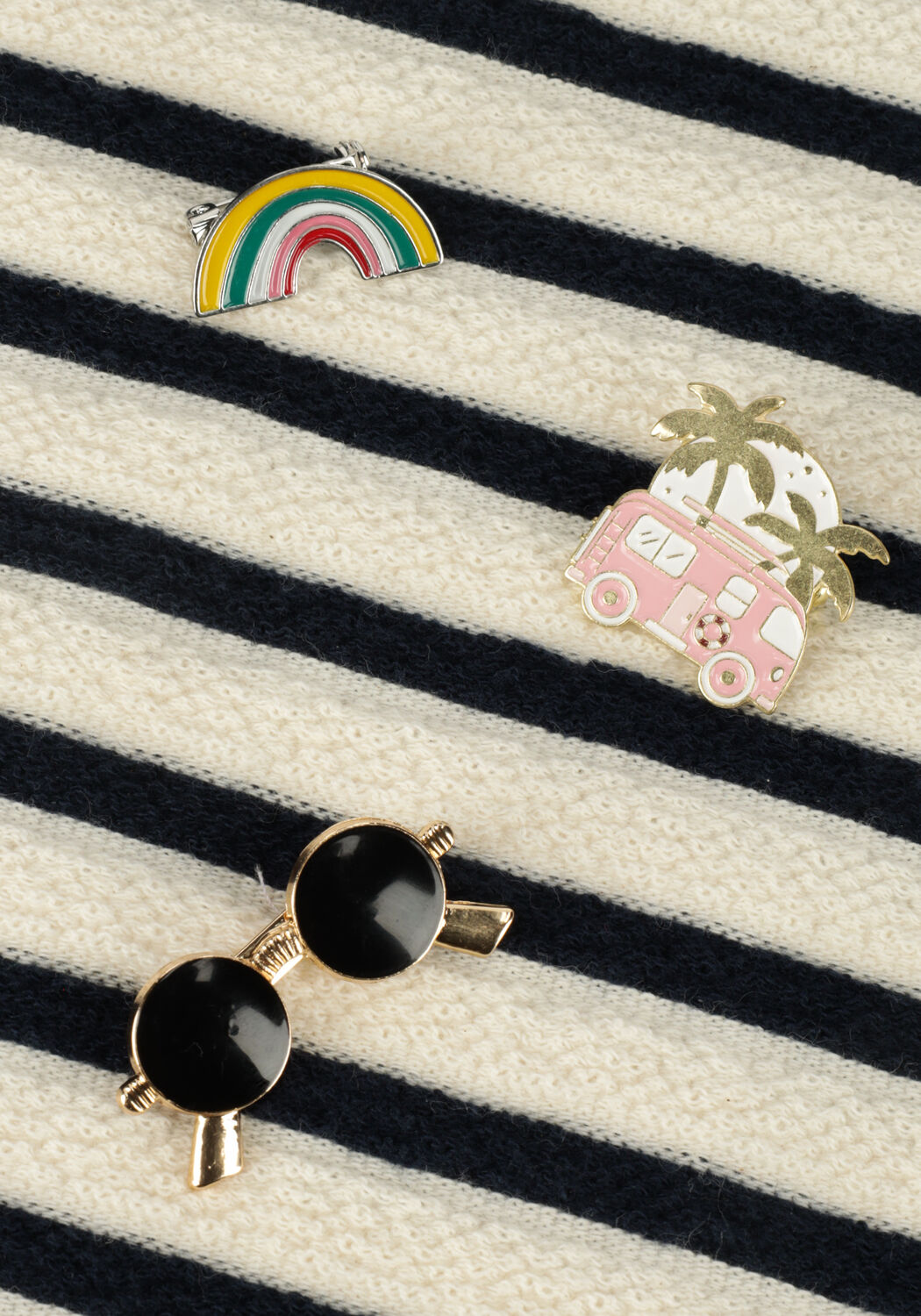 Blaue LIKE FLO T-shirt YD JACQUARD TOP - large