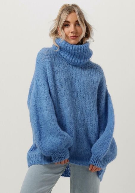 Blaue AMERICAN DREAMS Rollkragenpullover PEPPER ROLL NECK ALPACA PULLOVER - large